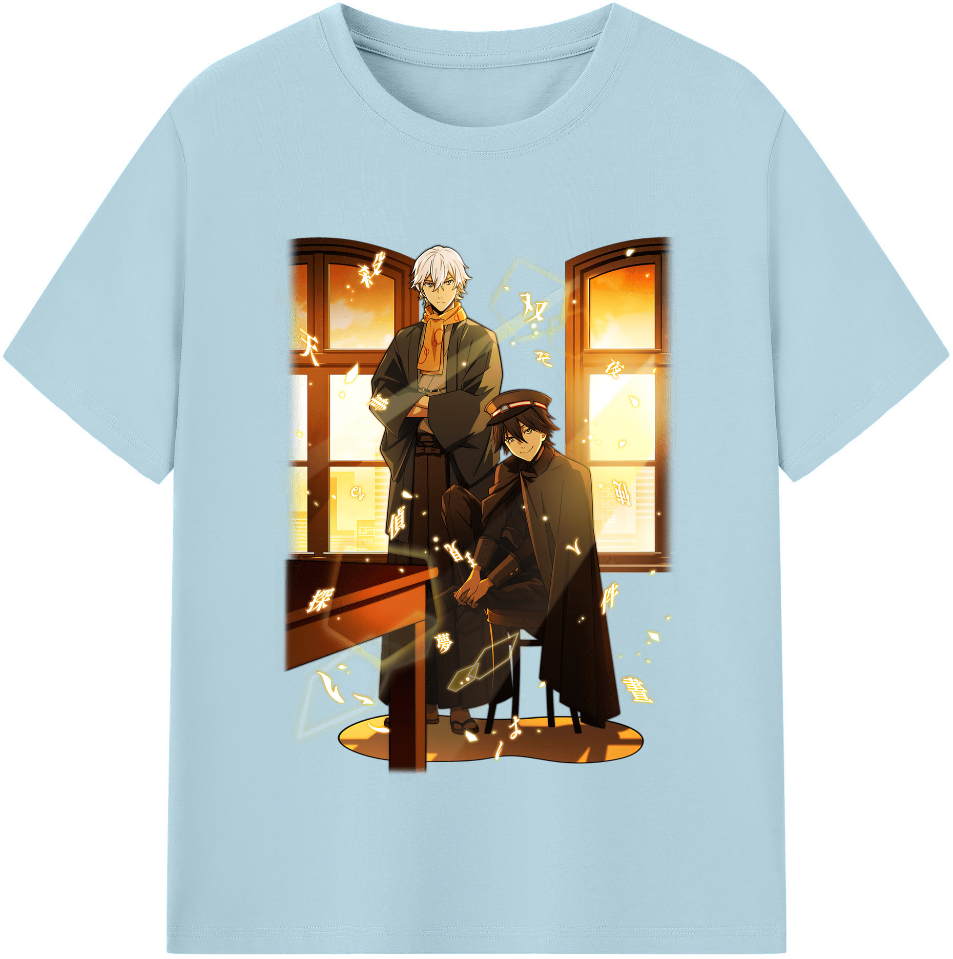 （画像用） 文豪ストレイドッグス Bungo Stray Dogs 綿100％半袖Tシャツ（フロントプリント）